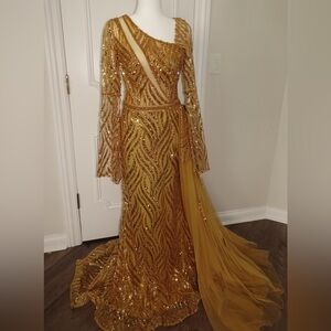 Gold Sequin Gown